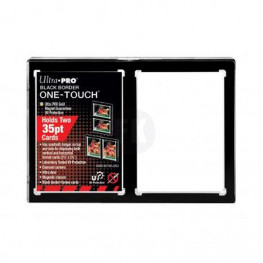 UP - 2-Card Black Border ONE-TOUCH - Magnetické púzdro na 2 karty